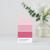 Paint Chip | Editierbare Farben - Designer Visitenkarte (Stehend Vorderseite)