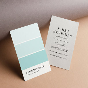 Paint Chip Editierbare Farben - Designer Visitenkarte