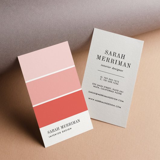 Paint Chip | Editierbare Farben - Designer Visitenkarte