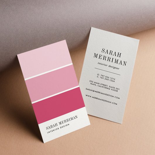 Paint Chip | Editierbare Farben - Designer Visitenkarte