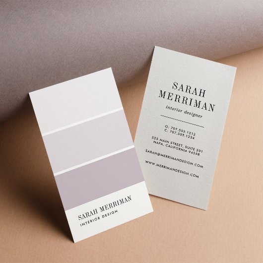 Paint Chip | Editierbare Farben - Designer Visitenkarte