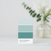 Paint Chip | Editierbare Farben - Designer Visitenkarte (Stehend Vorderseite)
