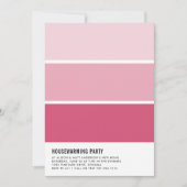 Paint Chip Housewarming Party Einladung (Vorderseite)
