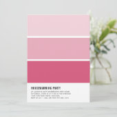 Paint Chip Housewarming Party Einladung (Stehend Vorderseite)