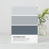 Paint Chip Housewarming Party Einladung (Stehend Vorderseite)