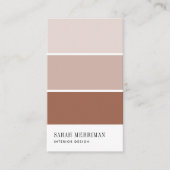 Paint Chip | Warme Terracotta Zuhause - Räume Desi Visitenkarte (Vorderseite)