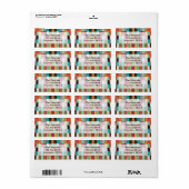 Paint Chips Sorbet Adressaufkleber (Vorne)