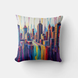 Paint CIty & Magic Wolf Pillow Kissen