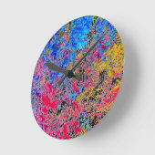 Paint Clock Runde Wanduhr (Winkel)