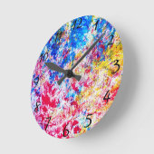 Paint Clock Runde Wanduhr (Winkel)