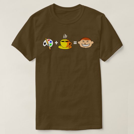 Paint Coffee Happy T-Shirt (Design vorne)