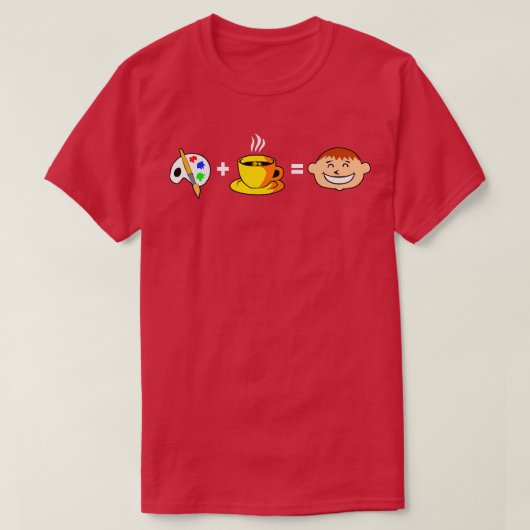 Paint Coffee Happy T-Shirt (Design vorne)