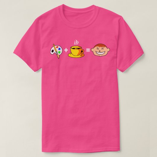 Paint Coffee Happy T-Shirt (Design vorne)