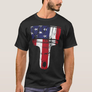 Paint Decorator Paint Brush American Flag T-Shirt