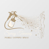 Paint des mobilen Spray-Bräunungskörpers Fensteraufkleber (Blatt)