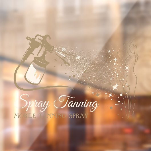 Paint des mobilen Spray-Bräunungskörpers Fensteraufkleber (Blatt 2)