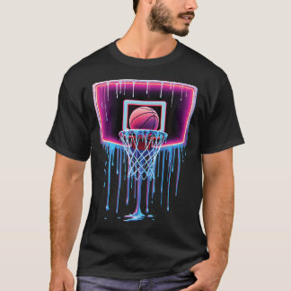 Paint Drip Basketball Urban Basketball Korb Ball Y T-Shirt