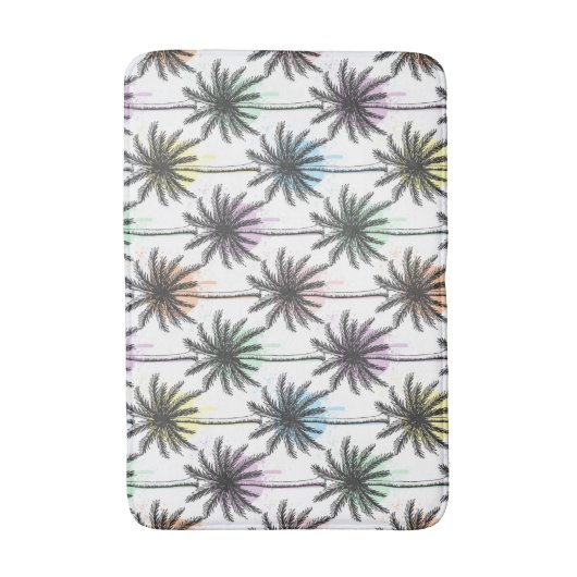 Paint Drop Palm Tree Muster Badematte (Vorderseite Vertikal)