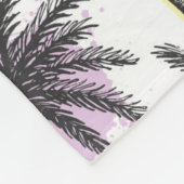 Paint Drop Palm Tree Muster Fleecedecke (Ecke)