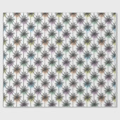 Paint Drop Palm Tree Muster Geschenkpapier (Flach)