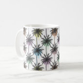 Paint Drop Palm Tree Muster Kaffeetasse (Vorderseite Links)