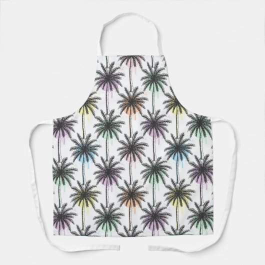 Paint Drop Palm Tree Muster Schürze (Vorderseite)