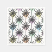 Paint Drop Palm Tree Muster Serviette (Vorderseite)