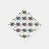 Paint Drop Palm Tree Muster Serviette (Ecke)