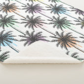 Paint Drop Palm Tree Muster Sherpadecke (3/4)