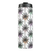 Paint Drop Palm Tree Muster Thermosbecher (Vorderseite)