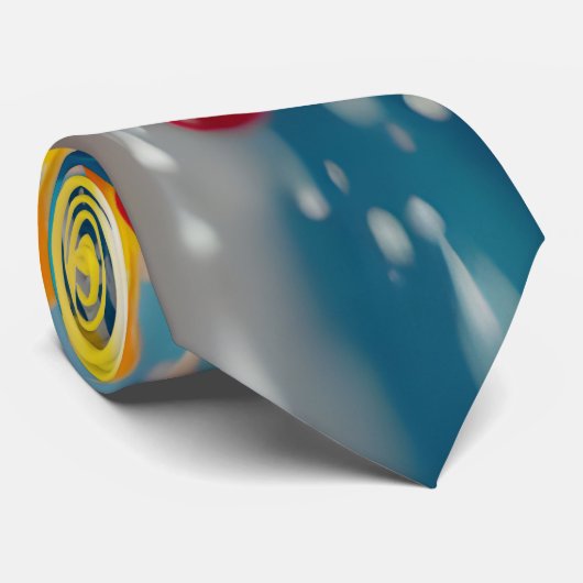 Paint Explosion necktie Krawatte (Gerollt)