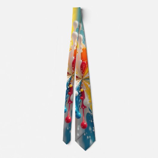Paint Explosion necktie Krawatte (Rückseite)
