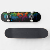 Paint Fall 11spn Skateboard (Horizontal)