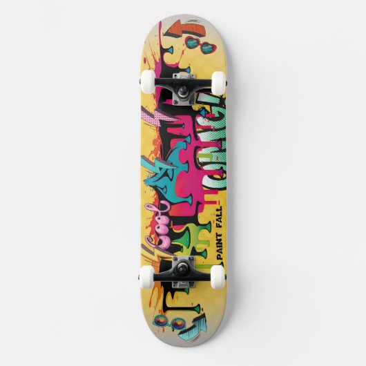 Paint Fall 8h Skateboard (Vorderseite)