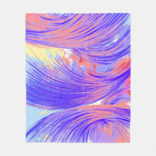 Paint & Feathers Fleecedecke