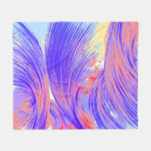 Paint & Feathers Fleecedecke (Vorderseite (Horizontal))