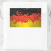 Paint Germany Flag Rechteckiger Aufkleber (Tasche)