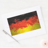 Paint Germany Flag Rechteckiger Aufkleber (Umschlag)