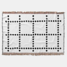 Paint Grid Throw Blanket Decke