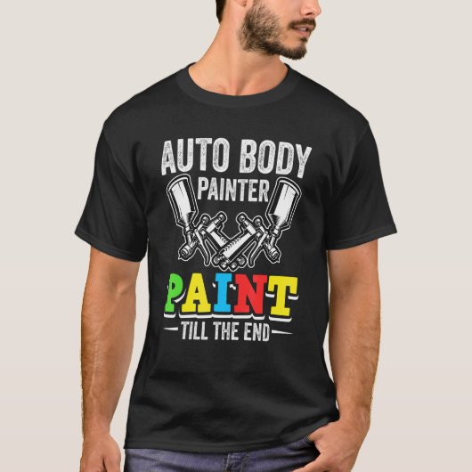 Paint guns Automobil Lackier Auto Anstrich T-Shirt (Vorderseite)