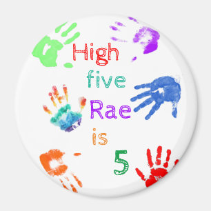 Paint Handdrucke Geburtstag mit Personalisiertem N Magnet