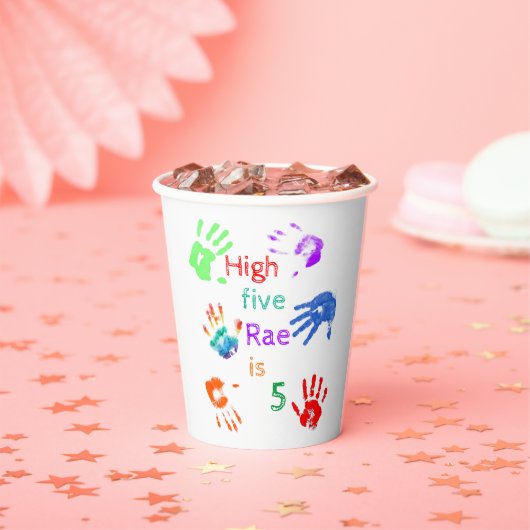 Paint Handdrucke Geburtstag mit Personalisiertem N Pappbecher (Insitu)