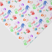 Paint Handdrucke Geburtstag mit Personalisiertem N Seidenpapier (Detail)