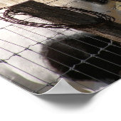 Paint Horse and Fence Poster (Ecke)