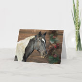 Paint Horse Christmas Card Dankeskarte (Vorderseite)