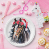 Paint Horse Christmas Paper Plate Pappteller (Party)