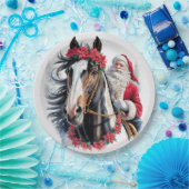 Paint Horse Christmas Paper Plate Pappteller (Party)