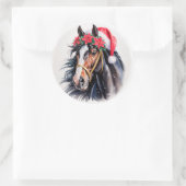 Paint Horse Christmas Sticker (Tasche)