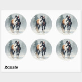 Paint Horse Christmas Sticker (Blatt)