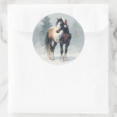 Paint Horse Christmas Sticker (Tasche)